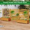 Freestanding 3-Panel Wood AC Fence with Planter Box Privacy Screen